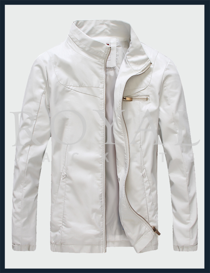 White Superstar Leather Jacket For Men Mens White Superstar Leather Jacket