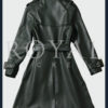 Womens Stylish Lambskin leather trench coat