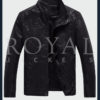 Alvin`s Black Leather Jacket for Men