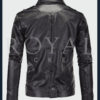 Black Motorcycle Leather Jacket For Men