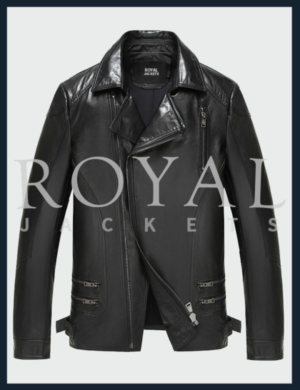 Elite Black Leather Jacket For Men