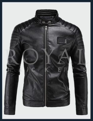 O Collar Jaqueta De Royal Leather Jacket For Men